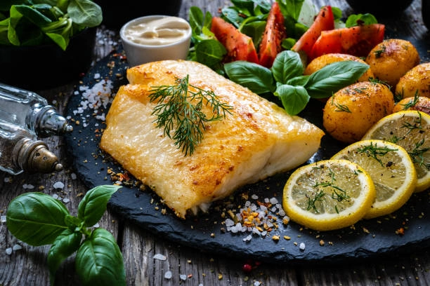Baked Cod with Lemon and Herbs